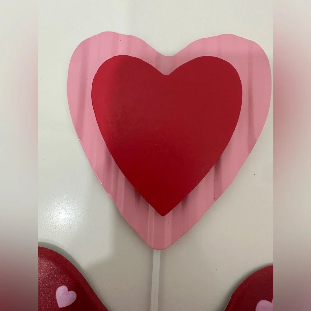 🌸NEW ❤️ 6 Pieces Valentine's Day Heart and Mushroom Party Picks